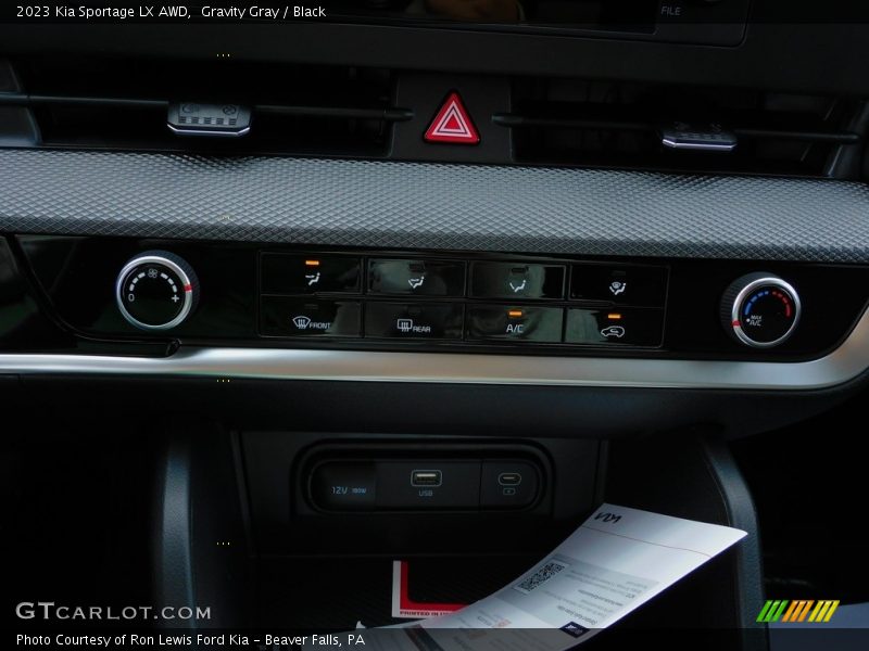 Controls of 2023 Sportage LX AWD