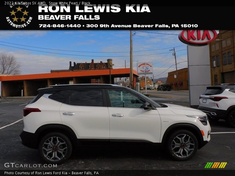 Snow White Pearl / Black 2022 Kia Seltos SX AWD