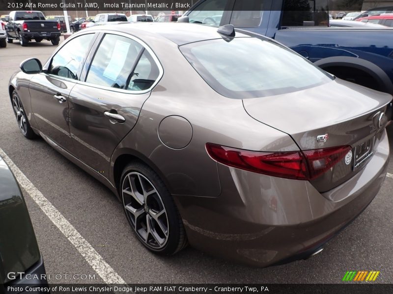 Imola Titanium Metallic / Black 2019 Alfa Romeo Giulia Ti AWD