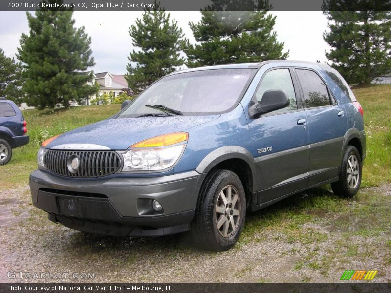 Opal Blue / Dark Gray 2002 Buick Rendezvous CX