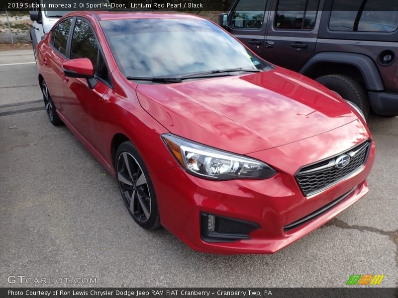Lithium Red Pearl / Black 2019 Subaru Impreza 2.0i Sport 4-Door