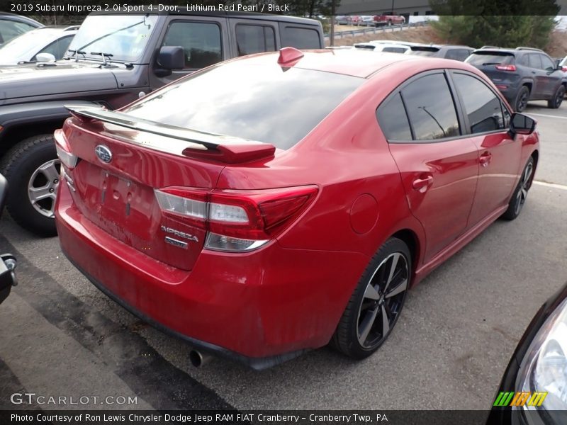 Lithium Red Pearl / Black 2019 Subaru Impreza 2.0i Sport 4-Door