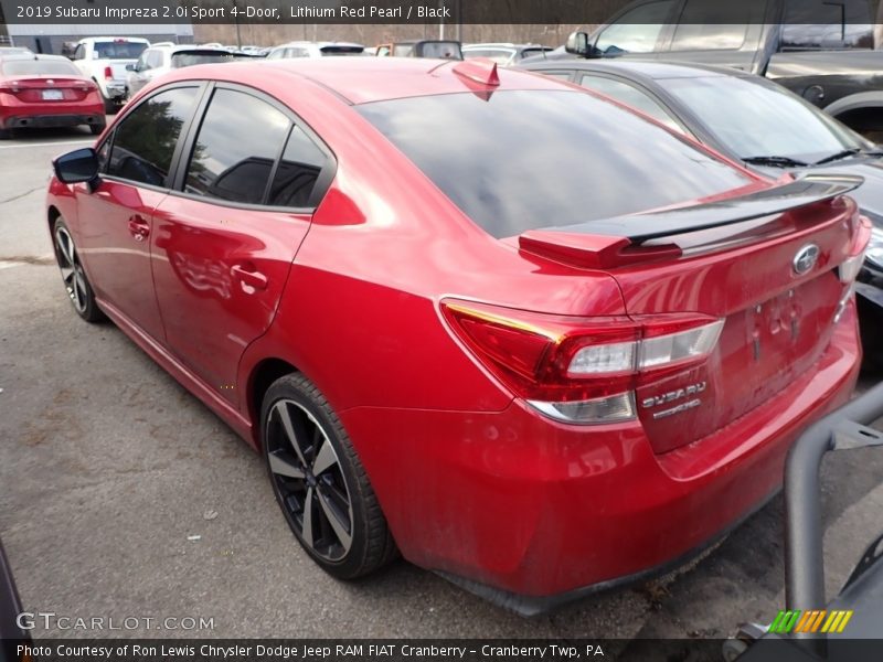 Lithium Red Pearl / Black 2019 Subaru Impreza 2.0i Sport 4-Door