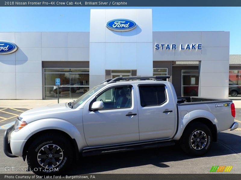 Brilliant Silver / Graphite 2018 Nissan Frontier Pro-4X Crew Cab 4x4