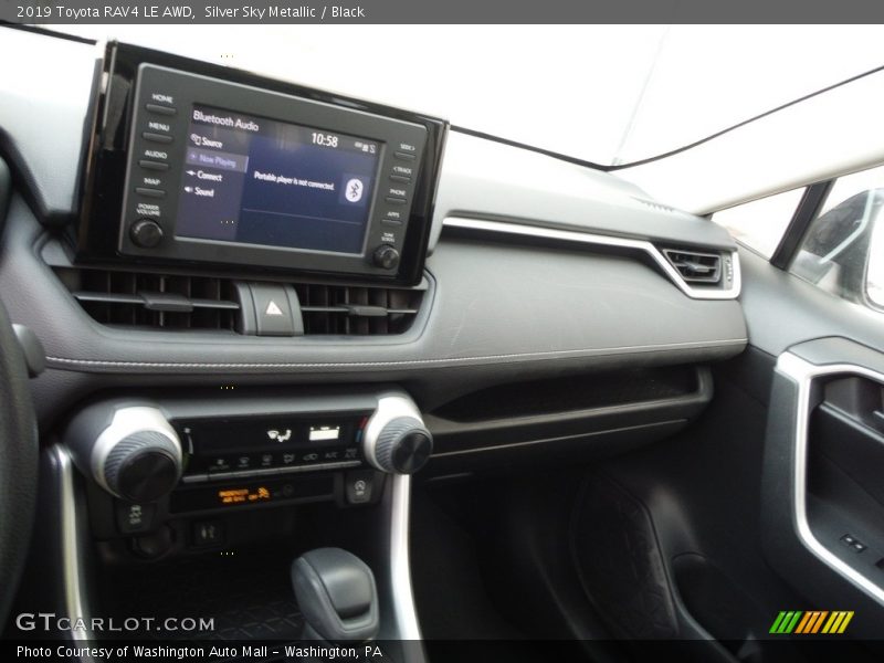 Silver Sky Metallic / Black 2019 Toyota RAV4 LE AWD