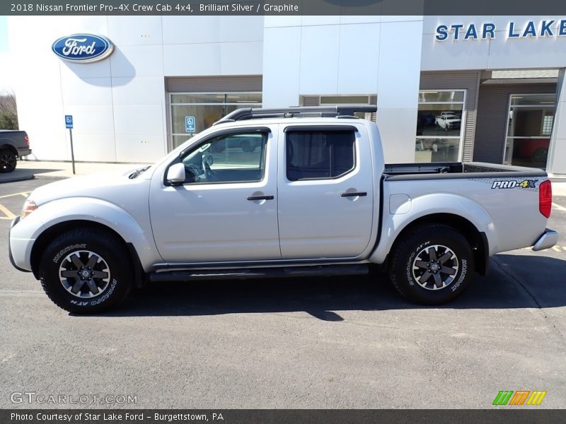 Brilliant Silver / Graphite 2018 Nissan Frontier Pro-4X Crew Cab 4x4