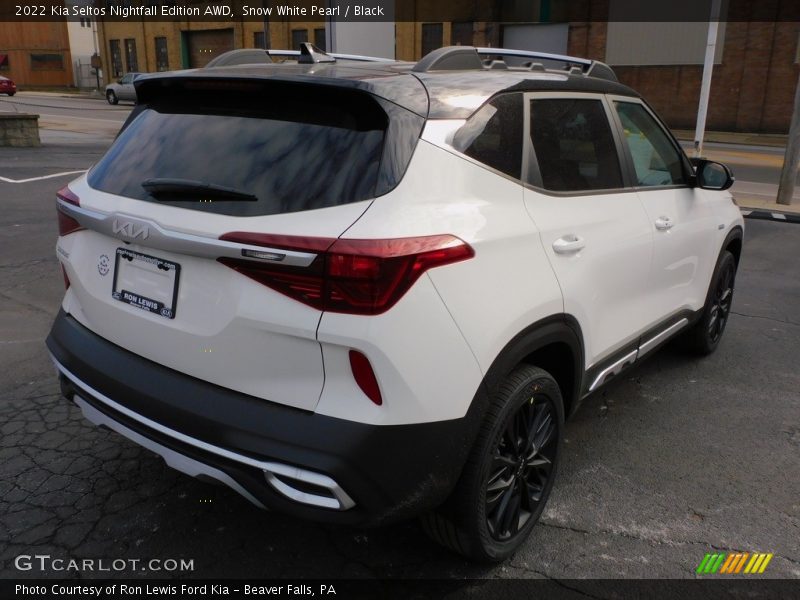 Snow White Pearl / Black 2022 Kia Seltos Nightfall Edition AWD