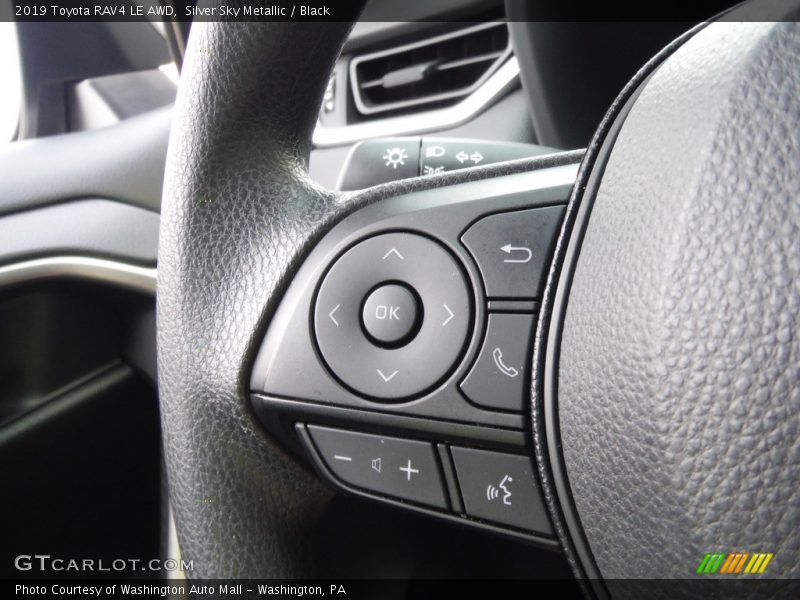 Silver Sky Metallic / Black 2019 Toyota RAV4 LE AWD