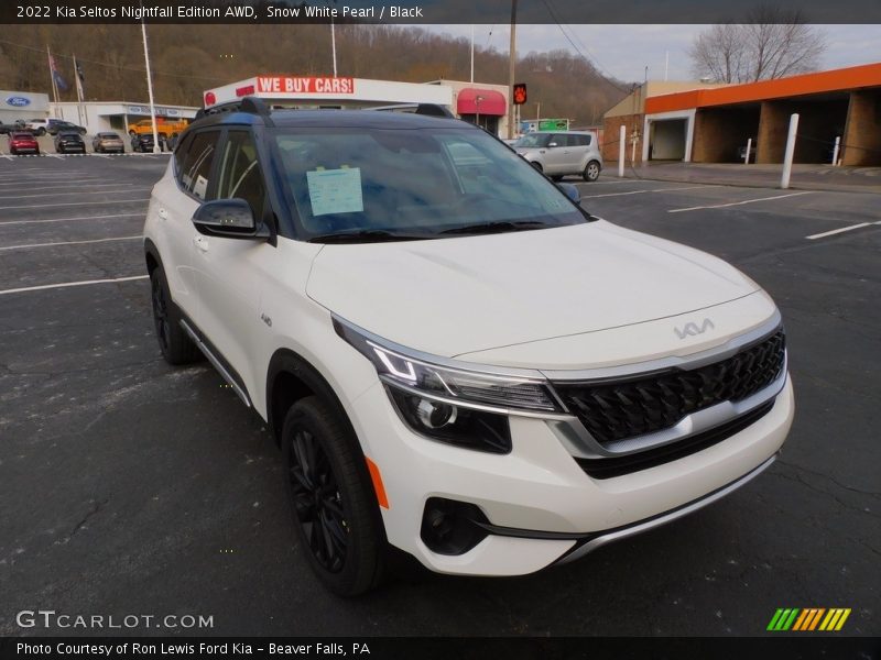 Snow White Pearl / Black 2022 Kia Seltos Nightfall Edition AWD