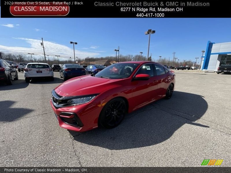 Rallye Red / Black 2020 Honda Civic Si Sedan