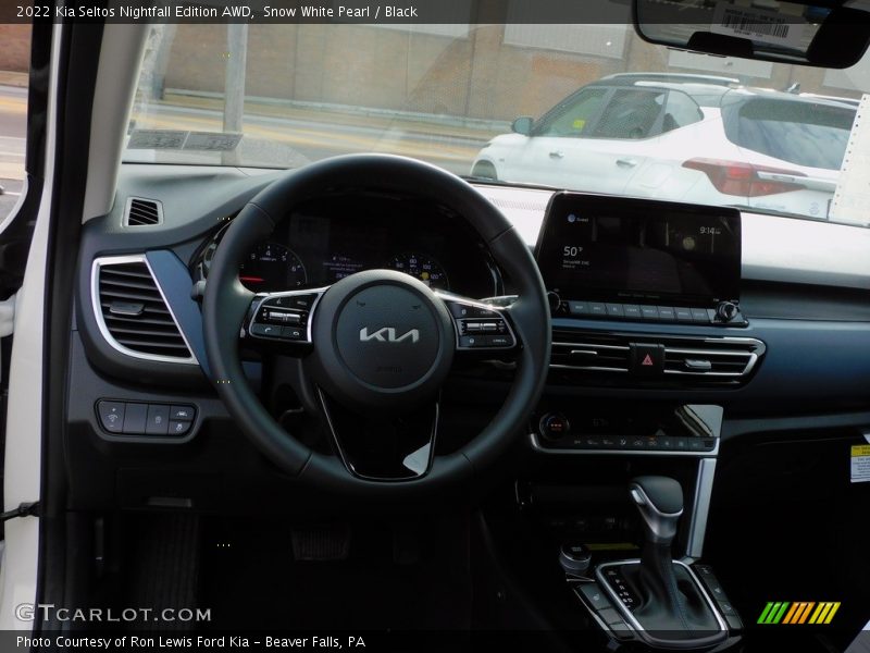 Snow White Pearl / Black 2022 Kia Seltos Nightfall Edition AWD