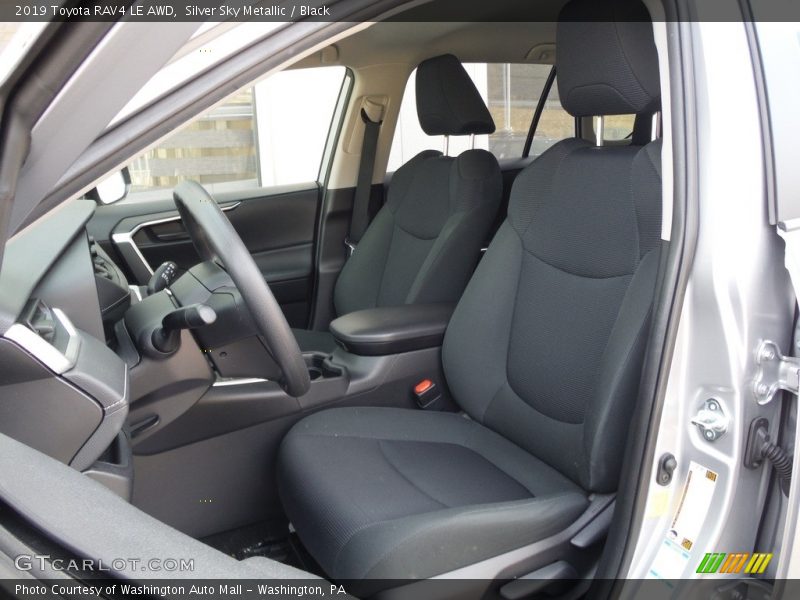 Silver Sky Metallic / Black 2019 Toyota RAV4 LE AWD