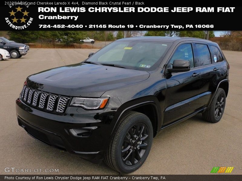 Diamond Black Crystal Pearl / Black 2022 Jeep Grand Cherokee Laredo X 4x4
