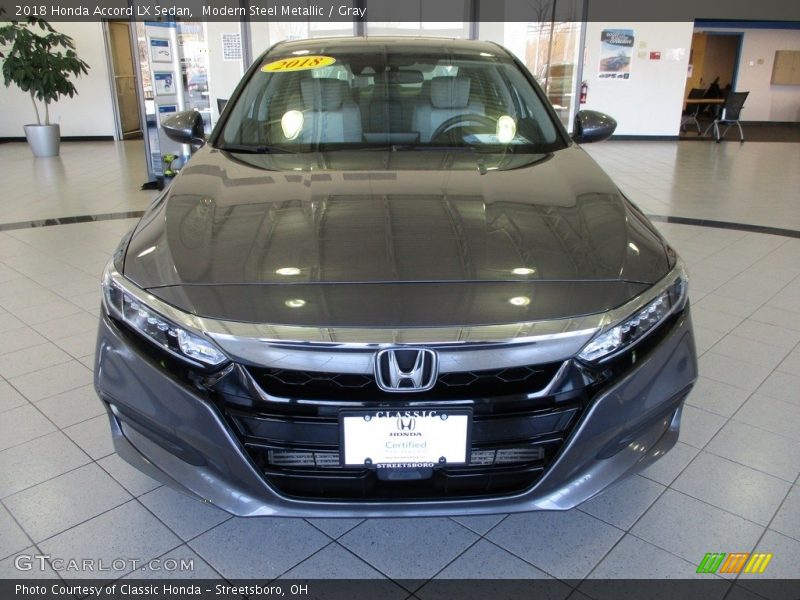 Modern Steel Metallic / Gray 2018 Honda Accord LX Sedan