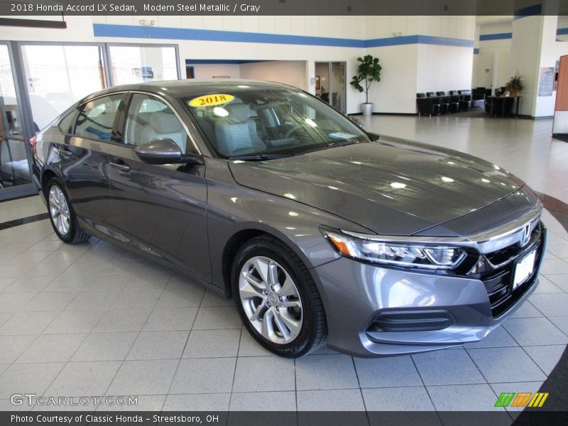 Modern Steel Metallic / Gray 2018 Honda Accord LX Sedan