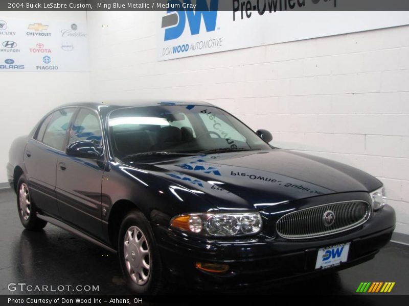 Ming Blue Metallic / Medium Gray 2004 Buick LeSabre Custom
