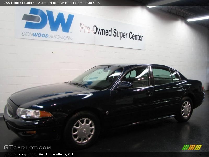 Ming Blue Metallic / Medium Gray 2004 Buick LeSabre Custom