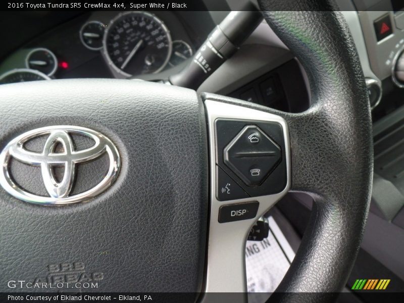 Super White / Black 2016 Toyota Tundra SR5 CrewMax 4x4