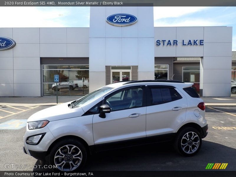 Moondust Silver Metallic / Ebony Black 2020 Ford EcoSport SES 4WD