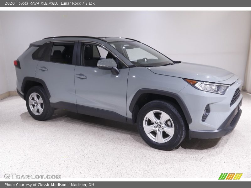 Lunar Rock / Black 2020 Toyota RAV4 XLE AWD