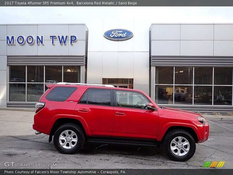 Barcelona Red Metallic / Sand Beige 2017 Toyota 4Runner SR5 Premium 4x4