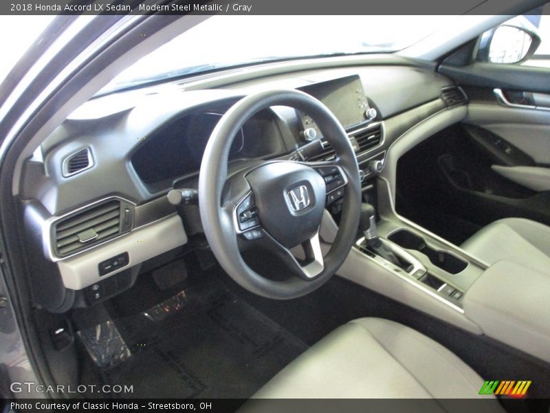 Modern Steel Metallic / Gray 2018 Honda Accord LX Sedan