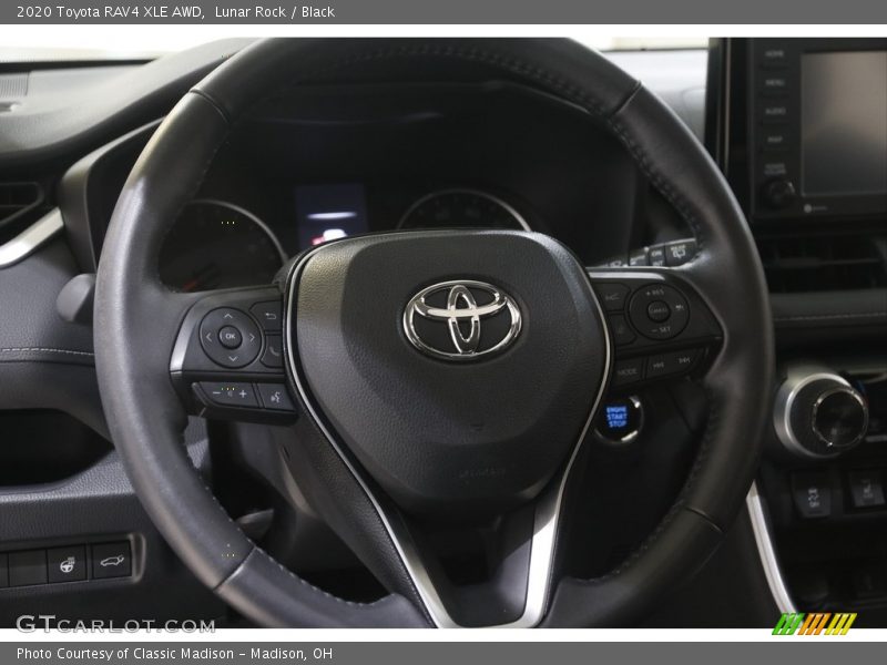Lunar Rock / Black 2020 Toyota RAV4 XLE AWD