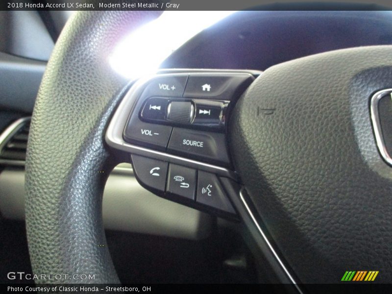 Modern Steel Metallic / Gray 2018 Honda Accord LX Sedan