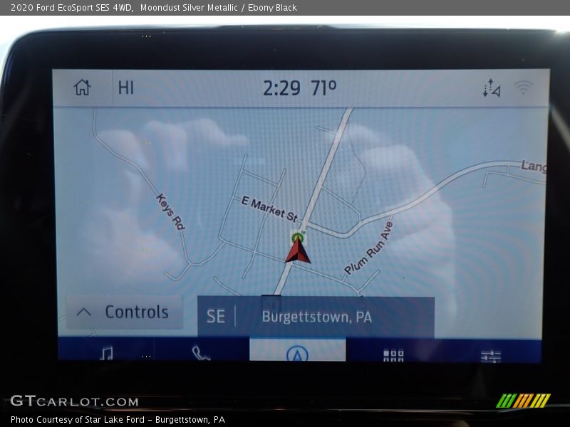 Moondust Silver Metallic / Ebony Black 2020 Ford EcoSport SES 4WD