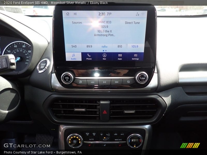 Moondust Silver Metallic / Ebony Black 2020 Ford EcoSport SES 4WD