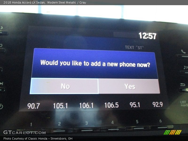 Modern Steel Metallic / Gray 2018 Honda Accord LX Sedan