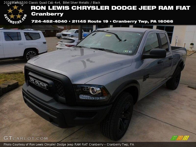 Billet Silver Metallic / Black 2022 Ram 1500 Classic Quad Cab 4x4