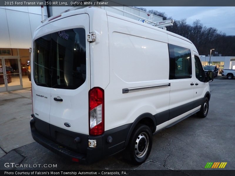Oxford White / Pewter 2015 Ford Transit Van 250 MR Long
