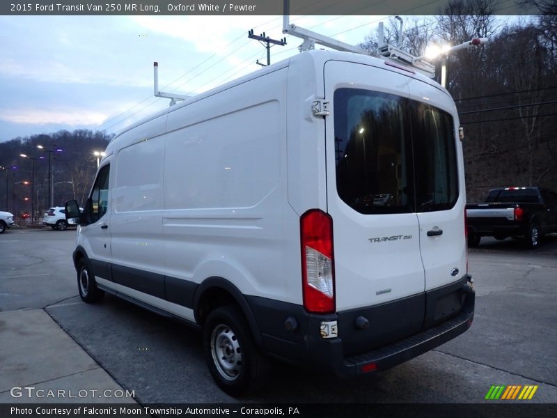 Oxford White / Pewter 2015 Ford Transit Van 250 MR Long