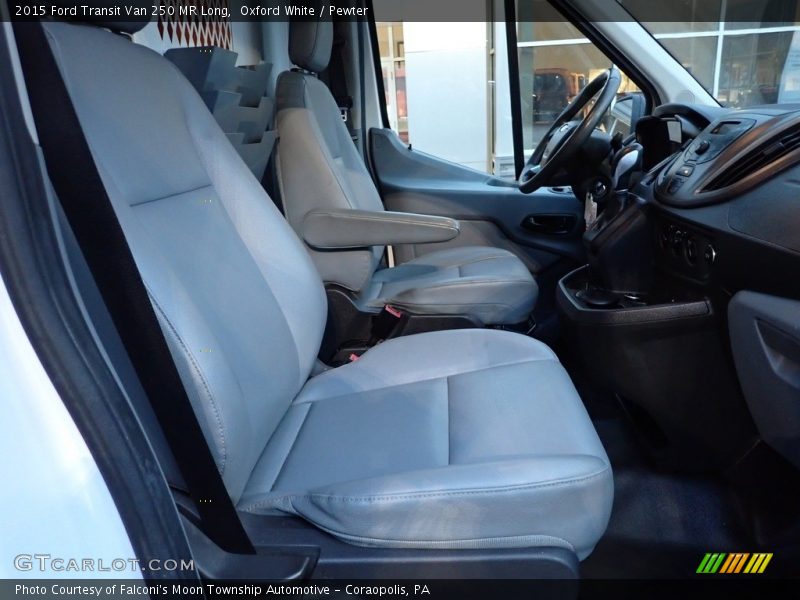 Oxford White / Pewter 2015 Ford Transit Van 250 MR Long