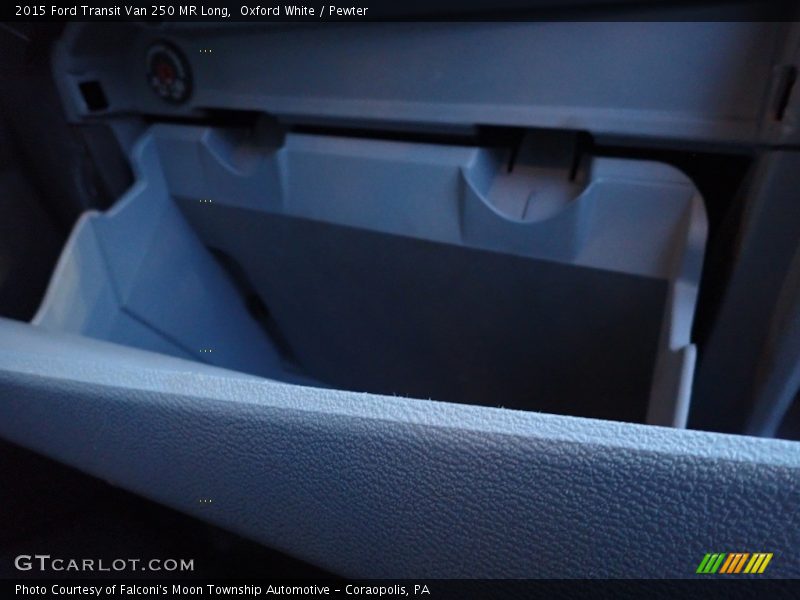 Oxford White / Pewter 2015 Ford Transit Van 250 MR Long