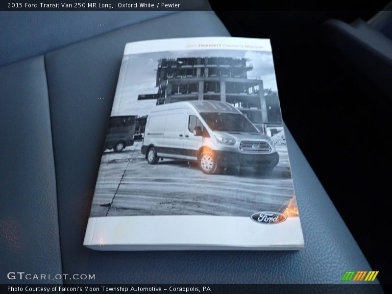 Oxford White / Pewter 2015 Ford Transit Van 250 MR Long