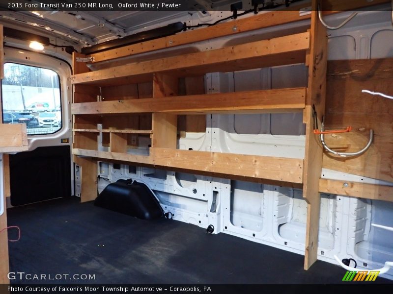 Oxford White / Pewter 2015 Ford Transit Van 250 MR Long