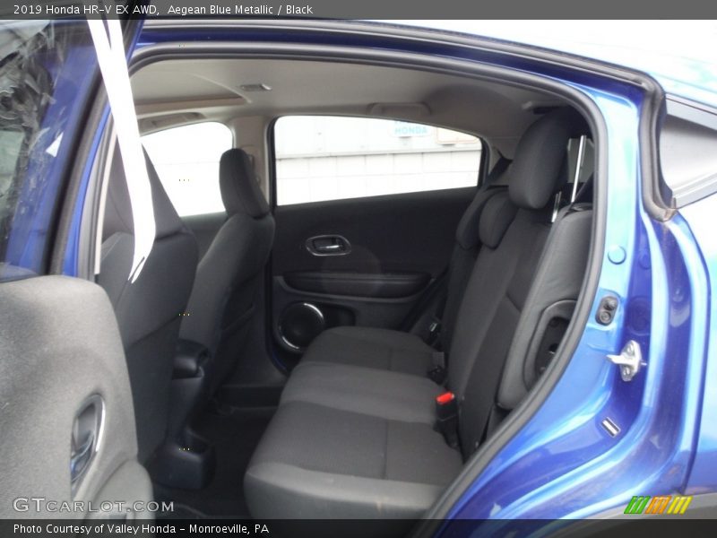 Aegean Blue Metallic / Black 2019 Honda HR-V EX AWD