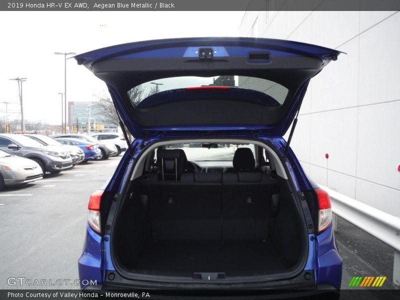 Aegean Blue Metallic / Black 2019 Honda HR-V EX AWD