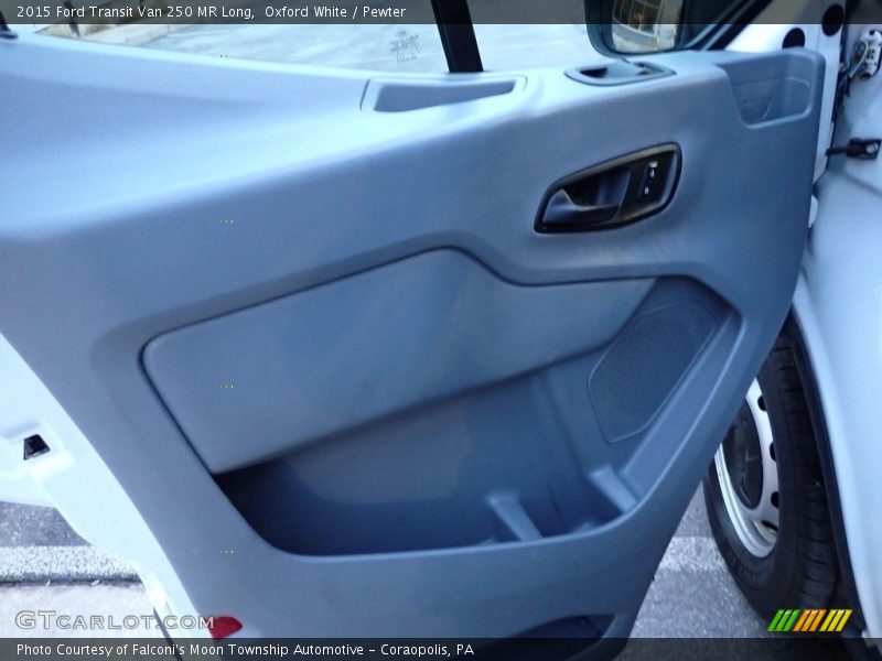 Oxford White / Pewter 2015 Ford Transit Van 250 MR Long
