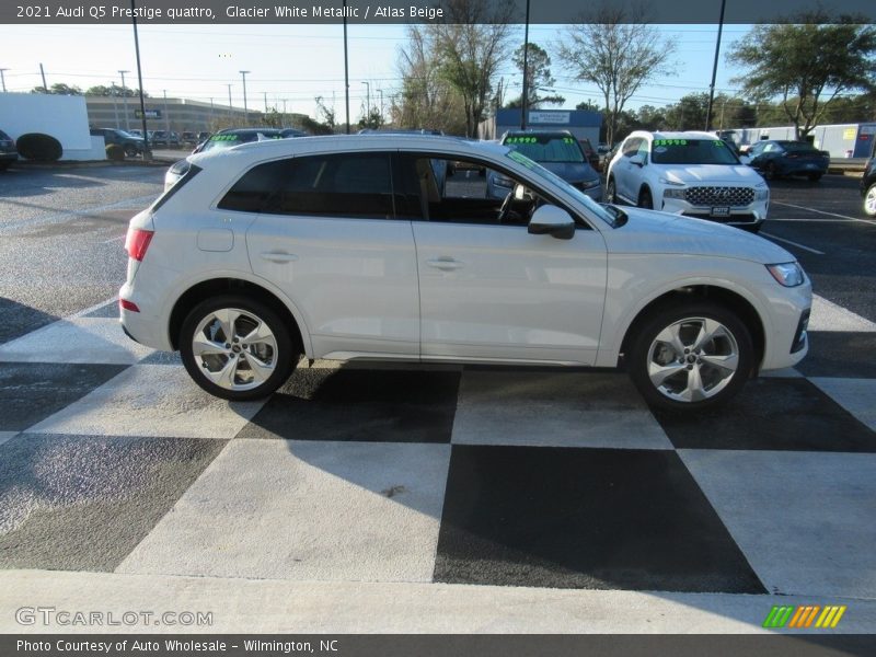 Glacier White Metallic / Atlas Beige 2021 Audi Q5 Prestige quattro