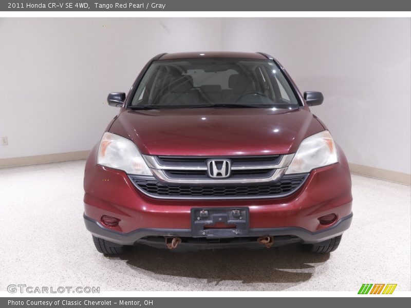 Tango Red Pearl / Gray 2011 Honda CR-V SE 4WD