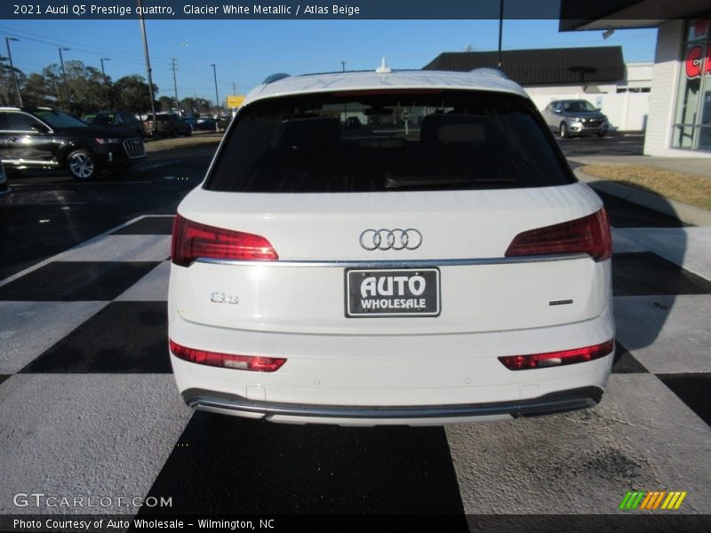 Glacier White Metallic / Atlas Beige 2021 Audi Q5 Prestige quattro