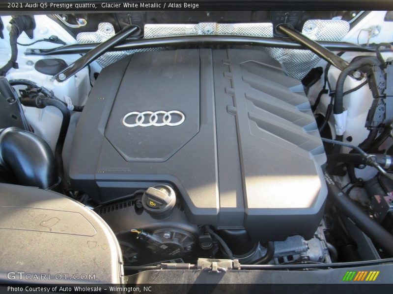 Glacier White Metallic / Atlas Beige 2021 Audi Q5 Prestige quattro