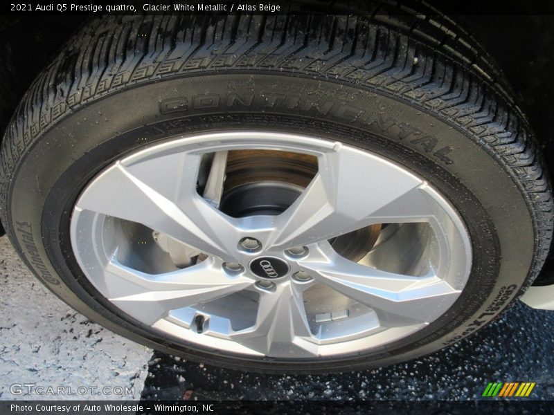 Glacier White Metallic / Atlas Beige 2021 Audi Q5 Prestige quattro