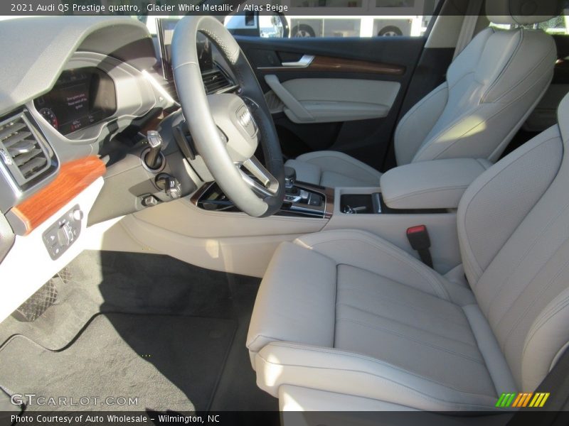 Glacier White Metallic / Atlas Beige 2021 Audi Q5 Prestige quattro