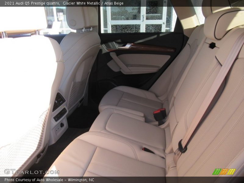 Glacier White Metallic / Atlas Beige 2021 Audi Q5 Prestige quattro