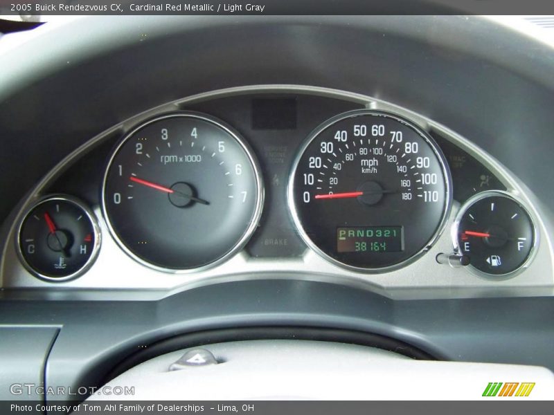 Cardinal Red Metallic / Light Gray 2005 Buick Rendezvous CX