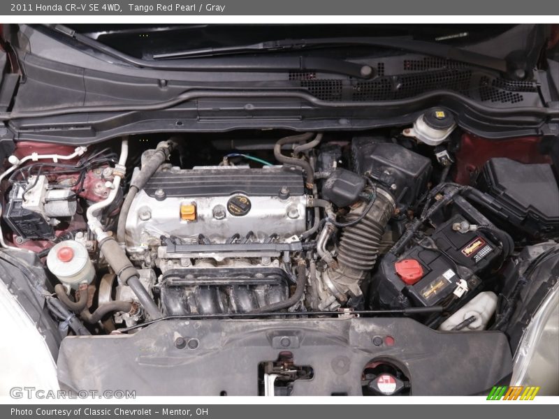 Tango Red Pearl / Gray 2011 Honda CR-V SE 4WD